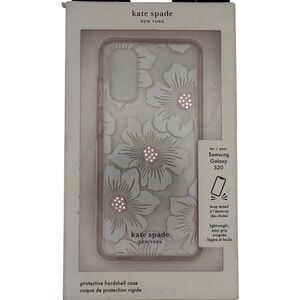 Open Box: Kate Spade Samsung S20 Floral Rhinestone Hardshell Case – Cream